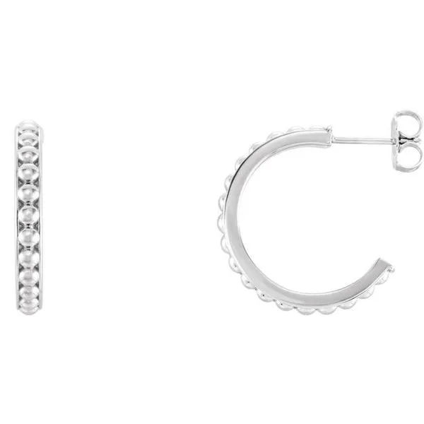 Beaded Hoop Earrings James & Williams Jewelers Berwyn, IL