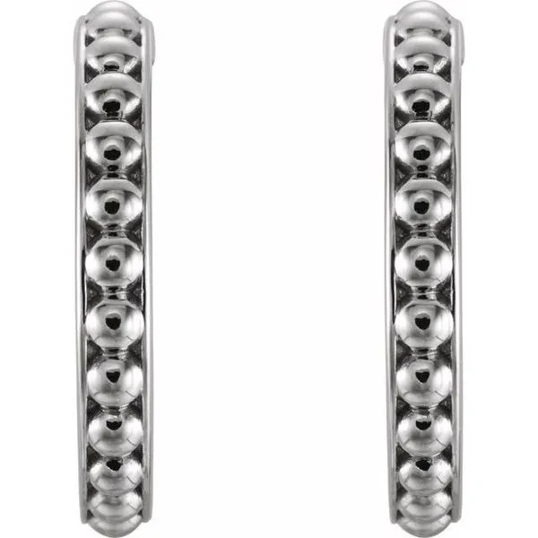 Beaded Hoop Earrings Image 2 Hopman Jewelers Elkhart, IN