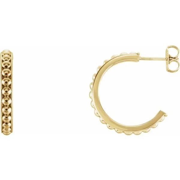 Beaded Hoop Earrings Becky Beck's Jewelry DeKalb, IL