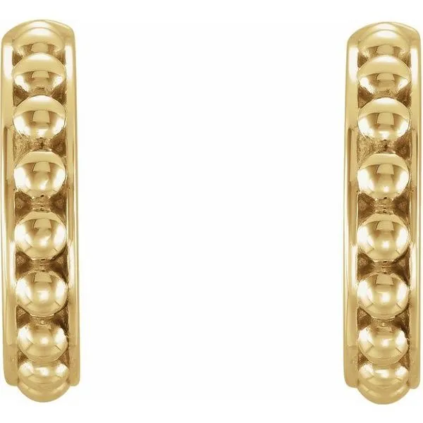 Beaded Hoop Earrings Image 2 Scirto's Jewelry Lockport, NY