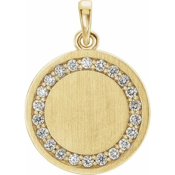 Engravable Halo-Style Necklace James & Williams Jewelers Berwyn, IL