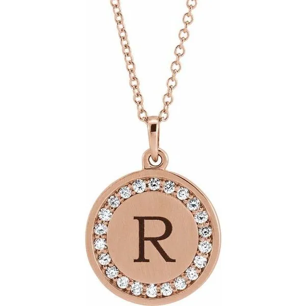 Engravable Halo-Style Necklace Image 3 James & Williams Jewelers Berwyn, IL