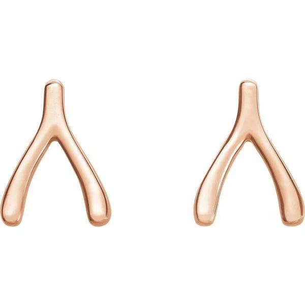 Wishbone Earrings Image 2 Hopman Jewelers Elkhart, IN