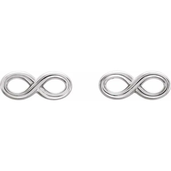 Infinity-Inspired Earrings Image 2 Hopman Jewelers Elkhart, IN