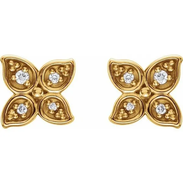 Leaf Earrings Image 2 Long Jewelers Chesapeake, VA