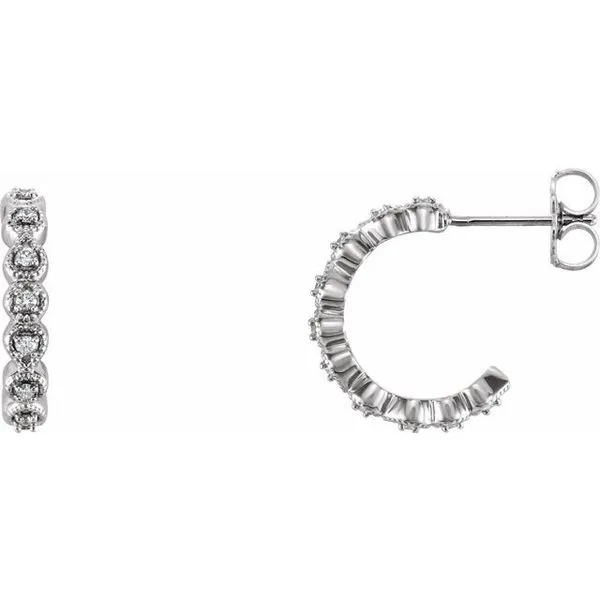 Accented Hoop Earrings Hopman Jewelers Elkhart, IN
