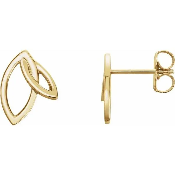 Double Leaf Earrings Hopman Jewelers Elkhart, IN