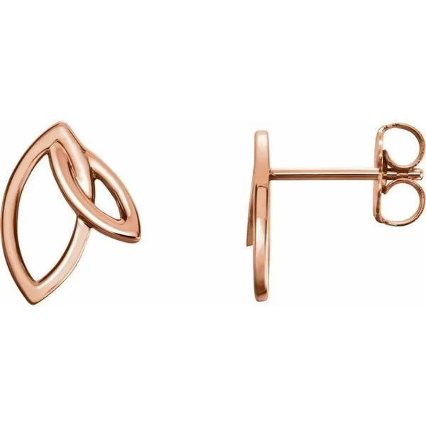 Double Leaf Earrings Long Jewelers Chesapeake, VA