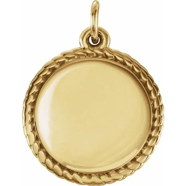 Engravable Rope Pendant J. Meredith Jewelers Delafield, WI