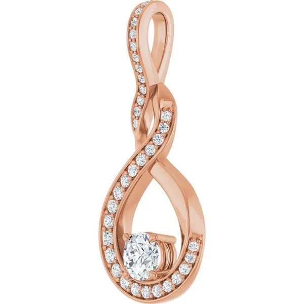 Infinity-Inspired Pendant Image 2 James & Williams Jewelers Berwyn, IL