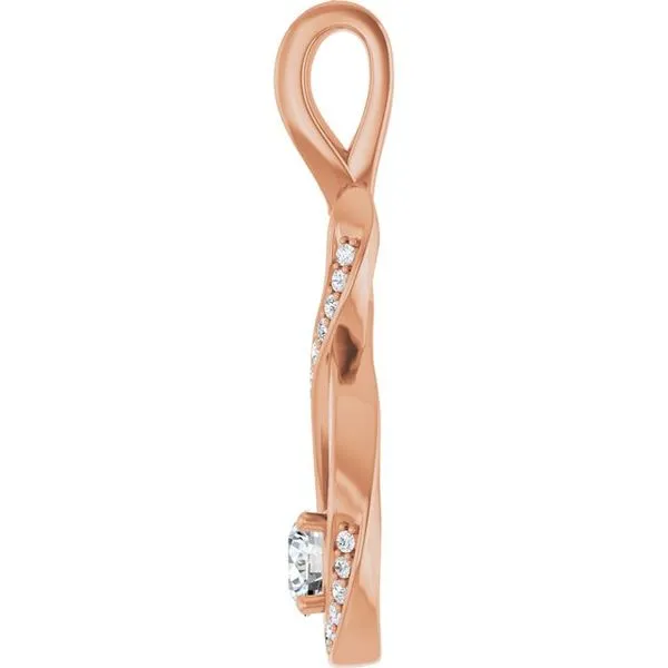 Infinity-Inspired Pendant Image 3 Hopman Jewelers Elkhart, IN