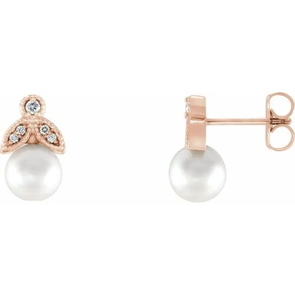 Pearl Leaf Earrings Comstock Jewelers Edmonds, WA