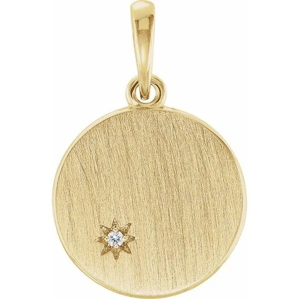 Engravable Starburst Pendant James Wolf Jewelers Mason, OH