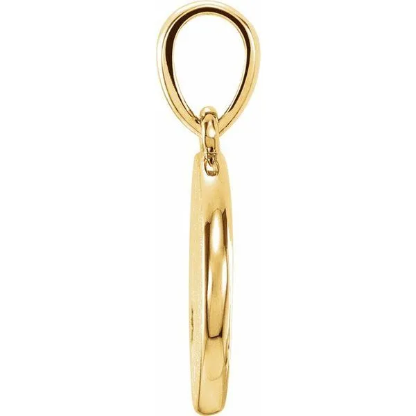 Engravable Starburst Pendant Image 2 Hopman Jewelers Elkhart, IN