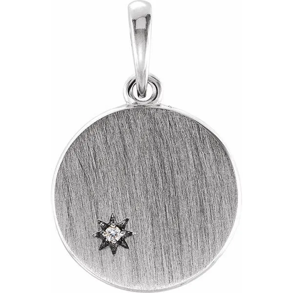 Engravable Starburst Pendant James & Williams Jewelers Berwyn, IL