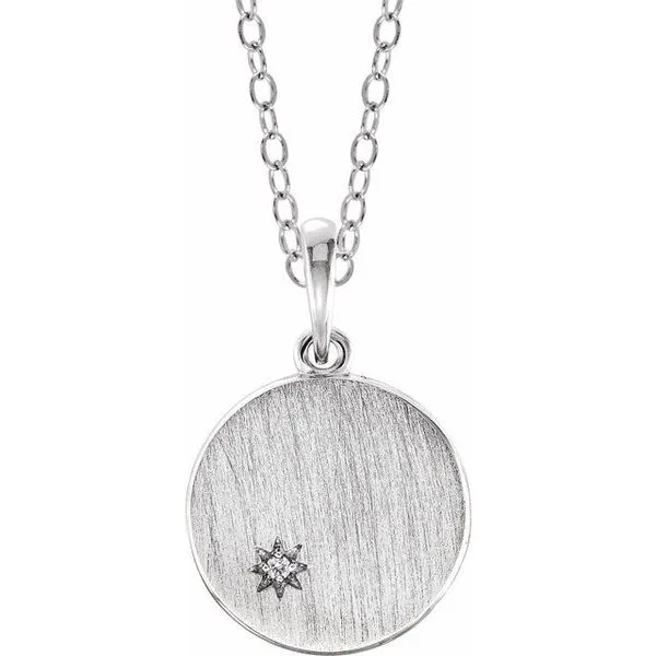 Engravable Starburst Necklace Hopman Jewelers Elkhart, IN