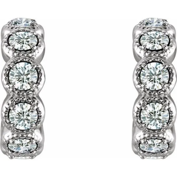 Accented Hoop Earrings Image 2 G.G. Gems, Inc. Scottsdale, AZ