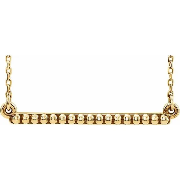 Beaded Bar Necklace Scirto's Jewelry Lockport, NY