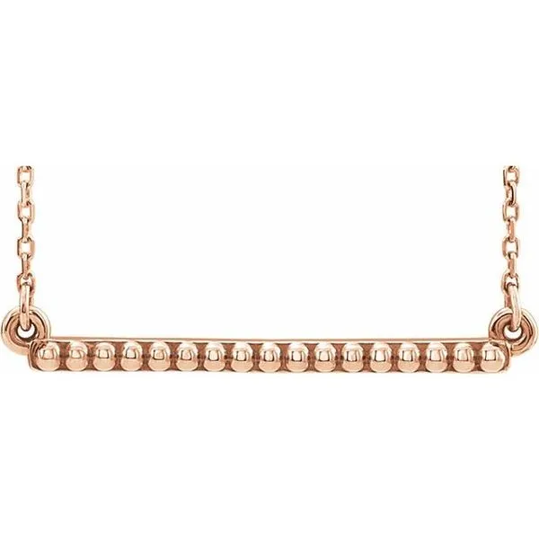 Beaded Bar Necklace Hopman Jewelers Elkhart, IN