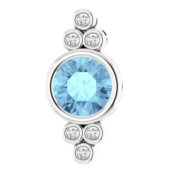 Bezel-Set Accented Pendant James & Williams Jewelers Berwyn, IL