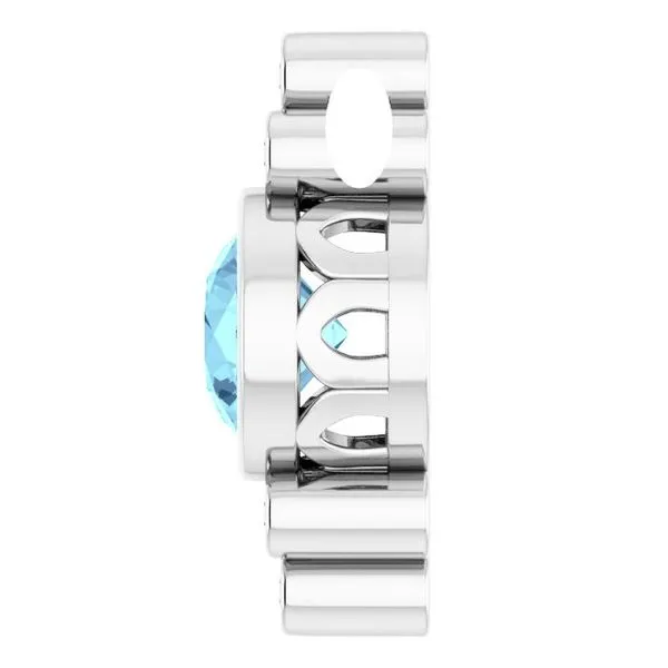 Bezel-Set Accented Pendant Image 3 Arnold's Jewelry and Gifts Logansport, IN