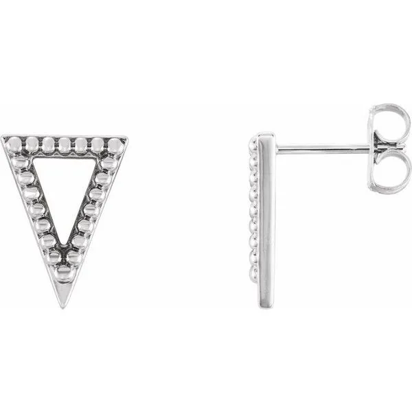 Beaded Triangle Earrings J. Meredith Jewelers Delafield, WI