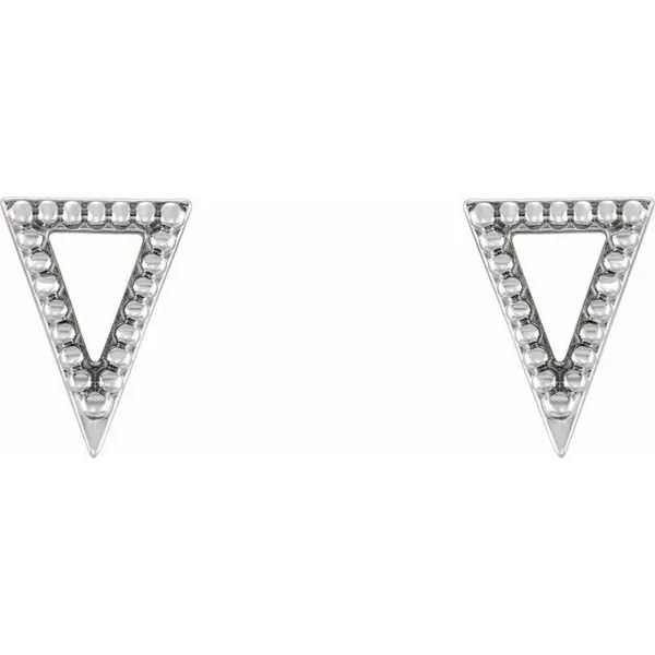 Beaded Triangle Earrings Image 2 Boyd Jewelers Wesley Chapel, FL