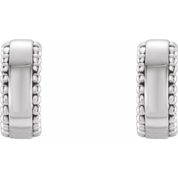 Beaded Hoop Earrings Image 2 James & Williams Jewelers Berwyn, IL