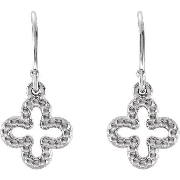 Beaded Clover Earrings Image 2 Hopman Jewelers Elkhart, IN