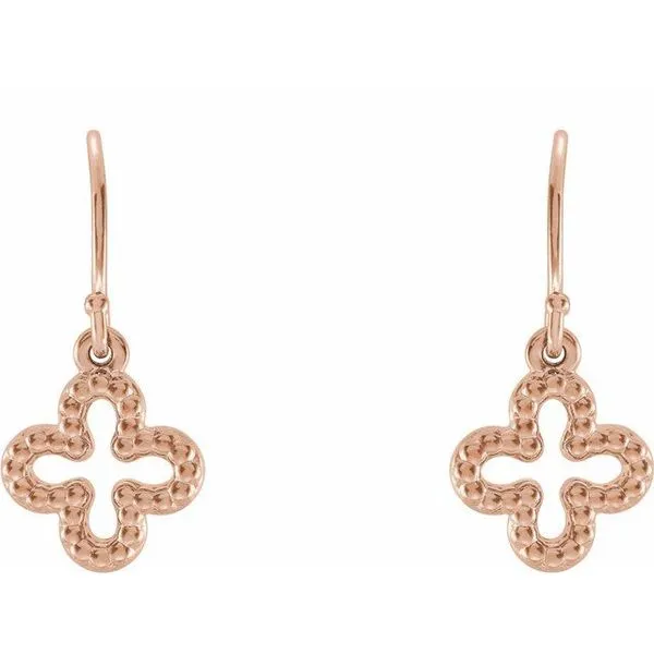 Beaded Clover Earrings Image 2 Arnold's Jewelry and Gifts Logansport, IN