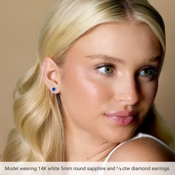 Round 4-Prong Halo-Style Earrings Image 2 J. Meredith Jewelers Delafield, WI