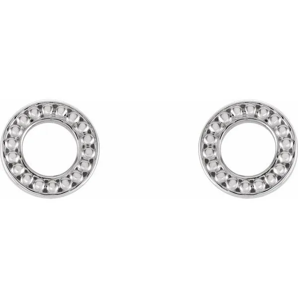 Beaded Circle Earrings Image 2 Scirto's Jewelry Lockport, NY