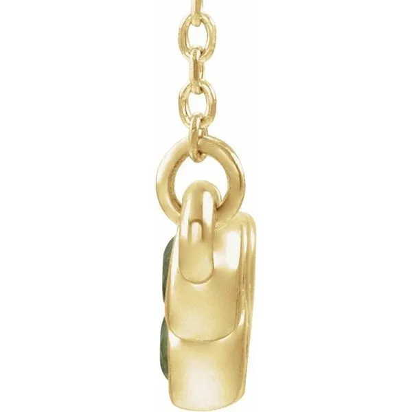 Bezel-Set Bar Necklace Image 2 Scirto's Jewelry Lockport, NY