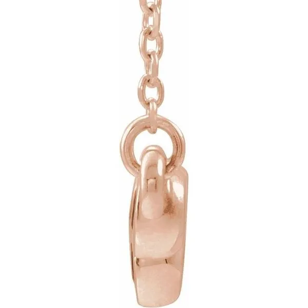 Bezel-Set Bar Necklace Image 2 Scirto's Jewelry Lockport, NY