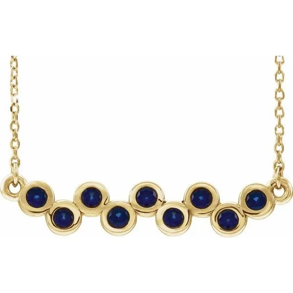 Bezel-Set Bar Necklace Diny's Jewelers Middleton, WI