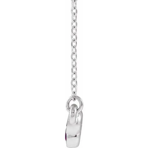 Bezel-Set Bar Necklace Image 2 Douglas Jewelers Conroe, TX