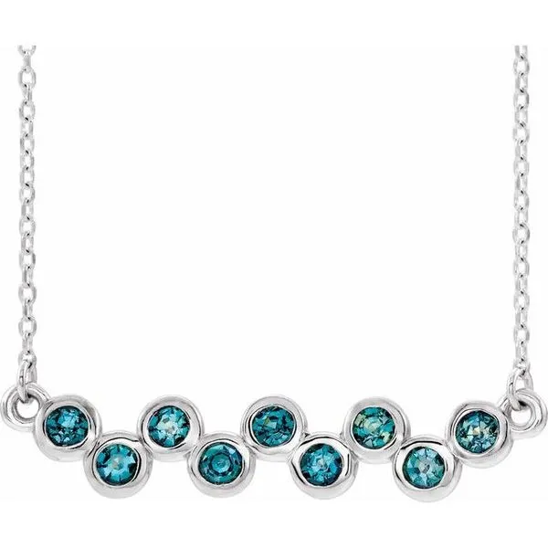 Bezel-Set Bar Necklace Woelk's House of Diamonds Russell, KS