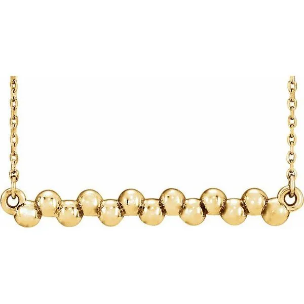 Beaded Bar Necklace or Necklace Center Scirto's Jewelry Lockport, NY