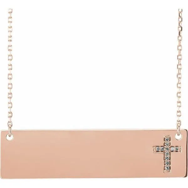 Engravable Cross Necklace James & Williams Jewelers Berwyn, IL