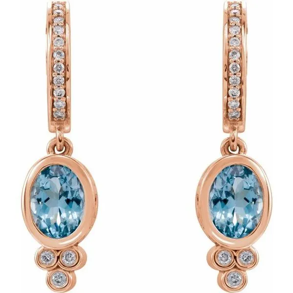 Bezel-Set Hoop Earrings Image 2 Jewelry Design Studio Jensen Beach, FL