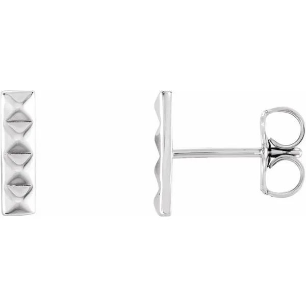 Pyramid Bar Earrings Hopman Jewelers Elkhart, IN