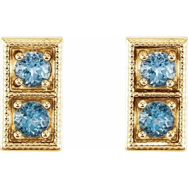 Two-Stone Earrings Image 2 Rasmussen Jewelers Spanish Fork, UT