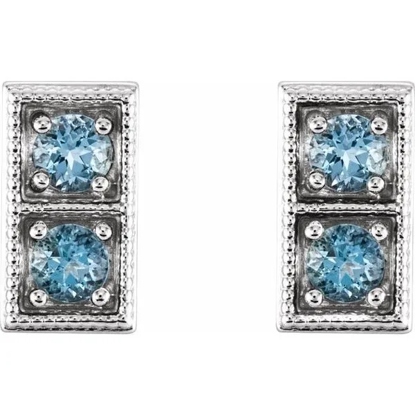 Two-Stone Earrings Image 2 Leslie E. Sandler Fine Jewelry and Gemstones rockville , MD