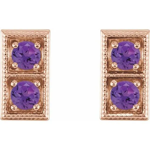 Two-Stone Earrings Image 2 James & Williams Jewelers Berwyn, IL