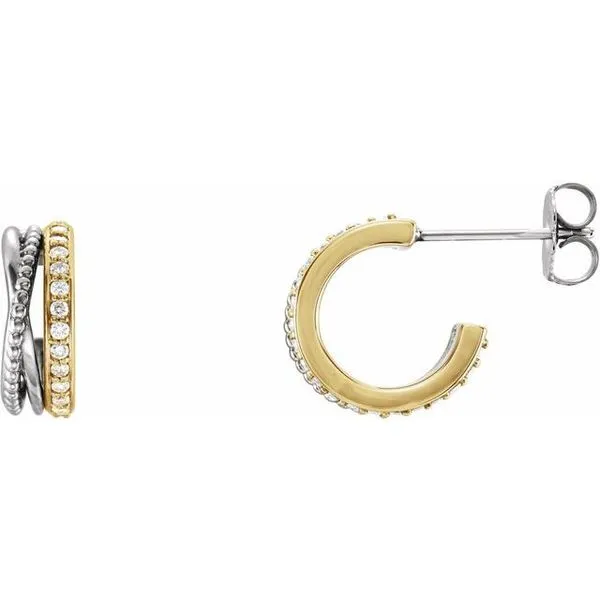 Beaded Hoop Earrings Long Jewelers Chesapeake, VA