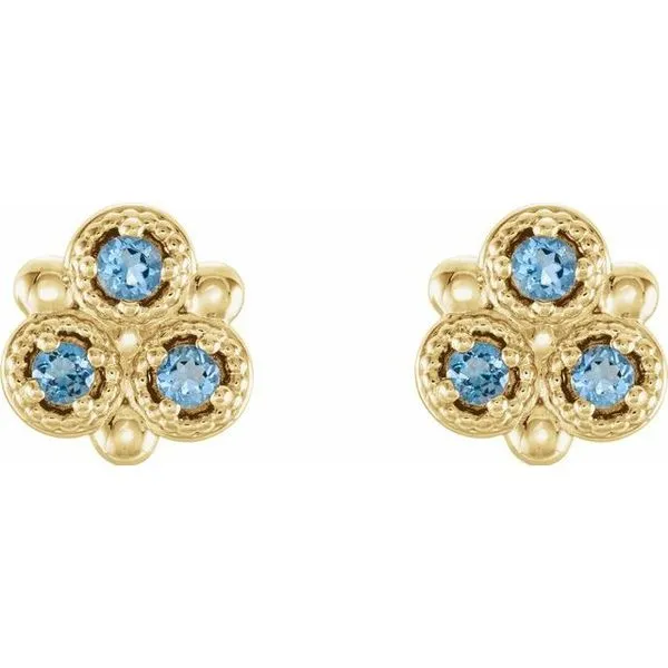 Three-Stone Earrings Image 2 Arnold's Jewelry and Gifts Logansport, IN