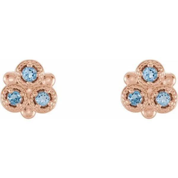 Three-Stone Earrings Image 2 Hopman Jewelers Elkhart, IN