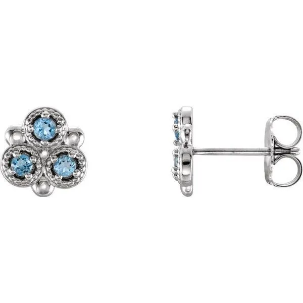 Three-Stone Earrings Hopman Jewelers Elkhart, IN