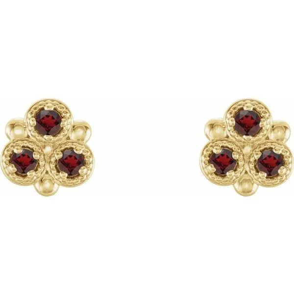 Three-Stone Earrings Image 2 Hopman Jewelers Elkhart, IN