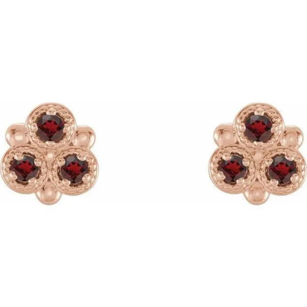 Three-Stone Earrings Image 2 James & Williams Jewelers Berwyn, IL